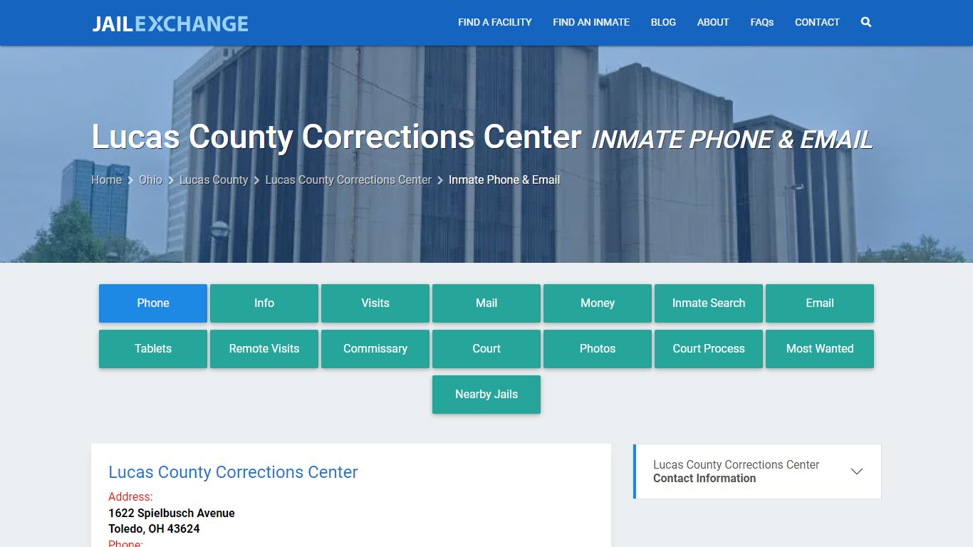 Inmate Phone - Lucas County Corrections Center, OH - Jail Exchange